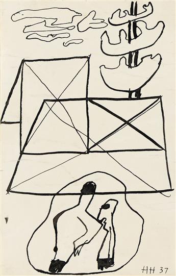 HANANIAH HARARI (1912 - 2000, AMERICAN) Untitled (Six Variations of a Theme).